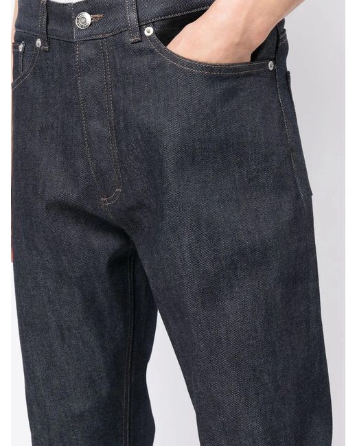 Maison Kitsuné Blue Straight Leg Jeans for men