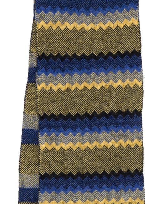 Manuel Ritz Green Wool-Blend Scarf for men