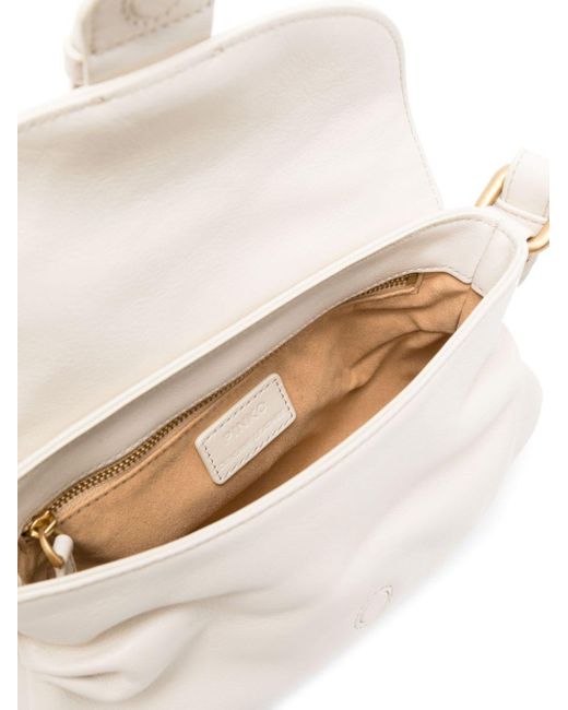 Pinko White Mini Jolene Shoulder Bag