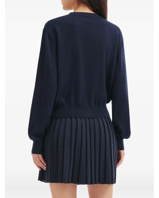 B+ AB Blue Pleated Mini Skirt Set