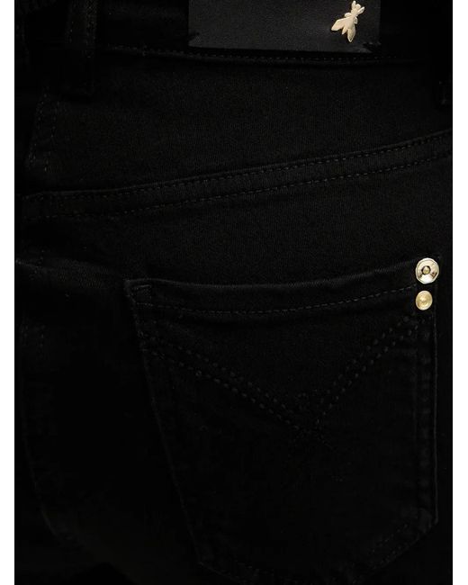 Patrizia Pepe Black Buttoned Jeans