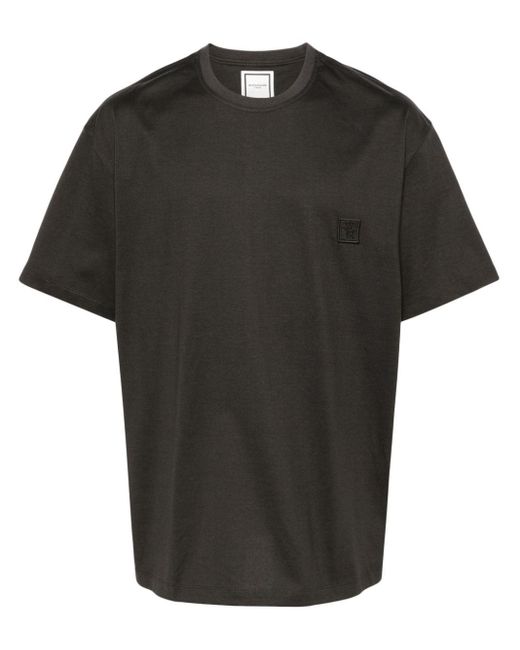 Wooyoungmi T-Shirt mit Logo-Stickerei in Black für Herren