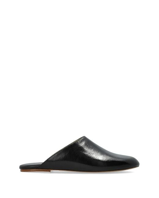 A.P.C. Black Leather Mules