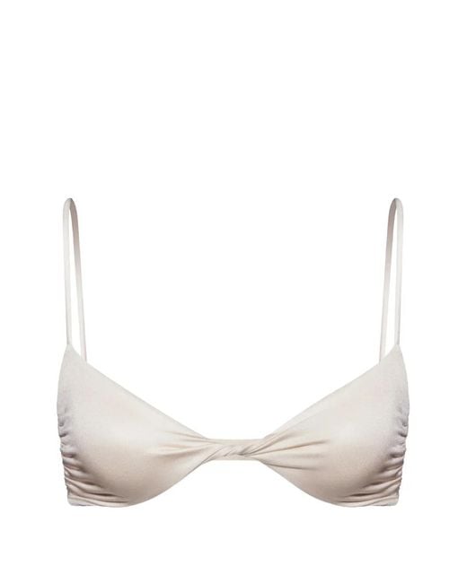Salt & Wave Natural Twist-Detail Bikini Top