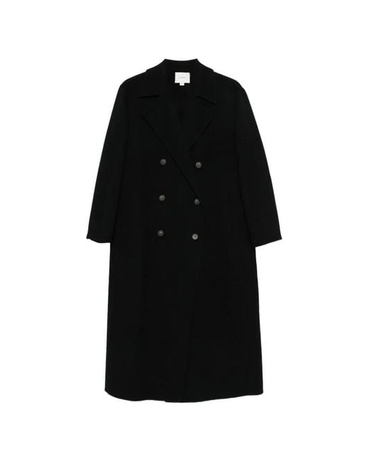 Vince Black Manteau À Boutonnière Croisée