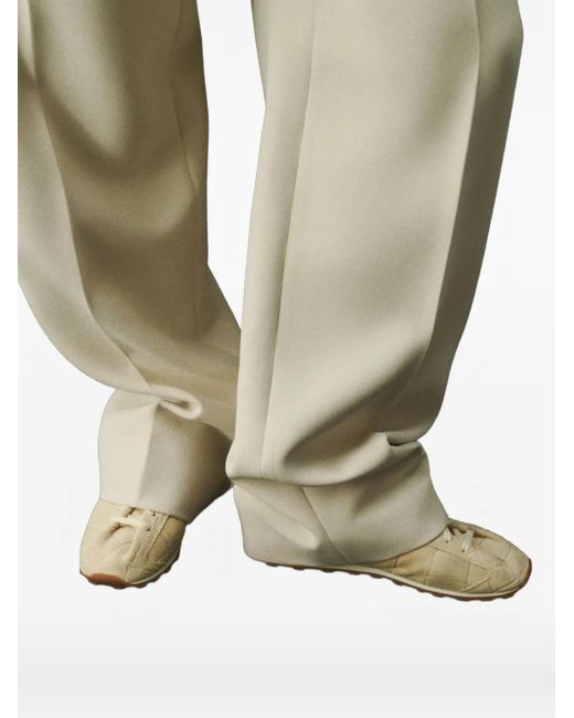 Jacquemus White Low-Top Suede Sneakers for men