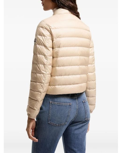 Moncler Natural Furet Textured-Panel Jacket