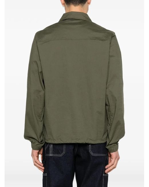 Patagonia Green Logo-Patch Overshirt for men