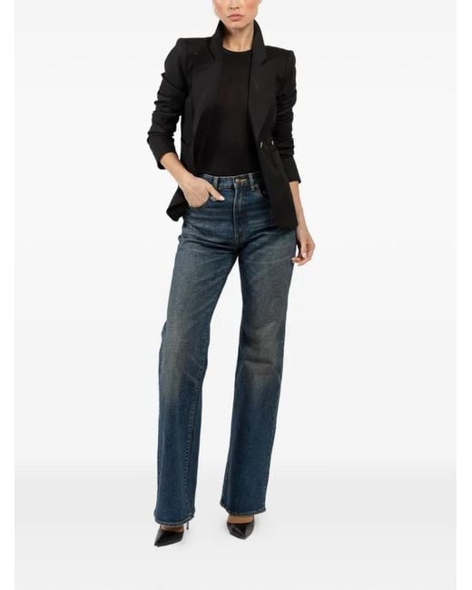 Smythe Black Single-Breasted Blazer