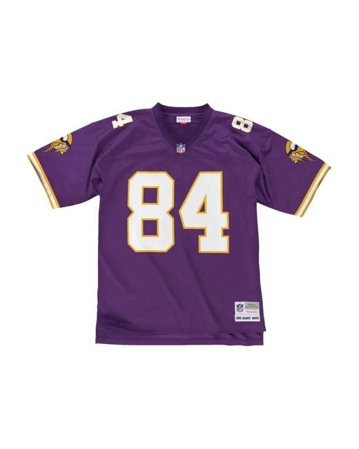 Mitchell & Ness Purple Randy Moss Nfl Minnesota Vikings 1998 Legacy T-Shirt for men