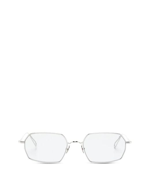 Ahlem White Geometric-Frame Sunglasses