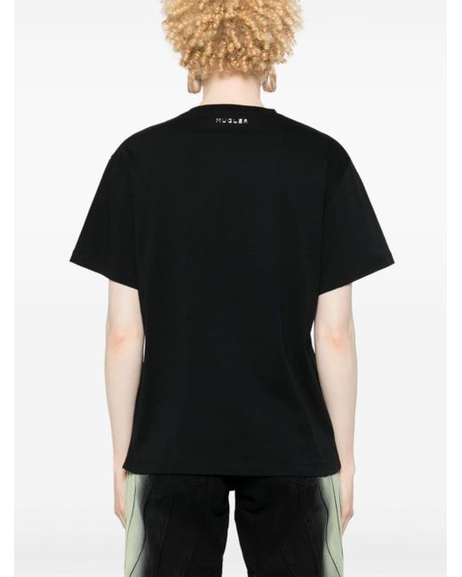 Mugler Black Anemone T-Shirt