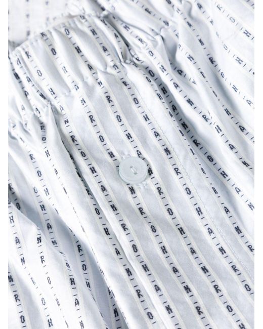 Hanro Pyjama mit Logo-Print in White für Herren