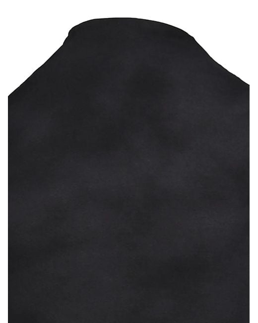 Anomalies Department Black Graphic-Print Mock-Neck T-Shirt