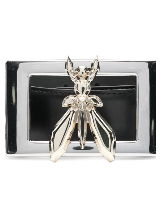 Patrizia Pepe Fly-Buckle Leather Belt in Black | Lyst display picture 2