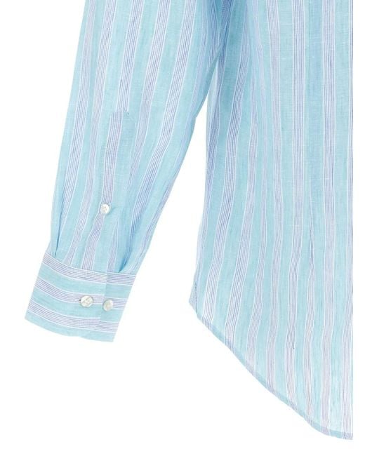 Etro Leinenhemd in Blue für Herren