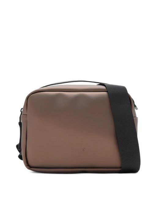 Rains Brown Box Shoulder Bag