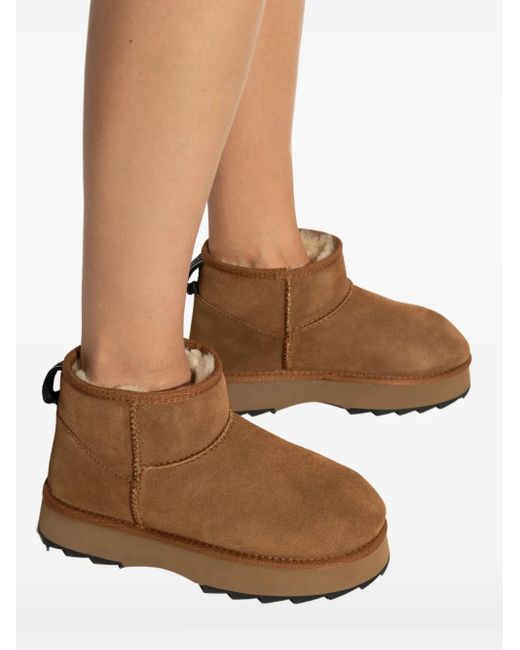 EMU Brown 40Mm Platform-Sole Boots