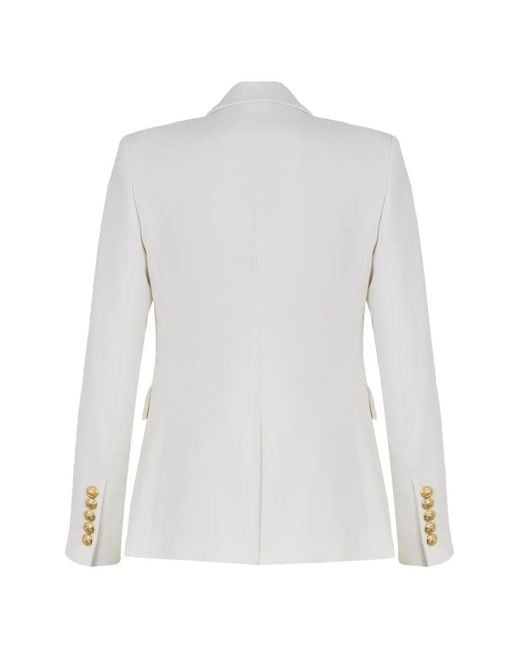 Veronica Beard White Miller Buttoned Jacket