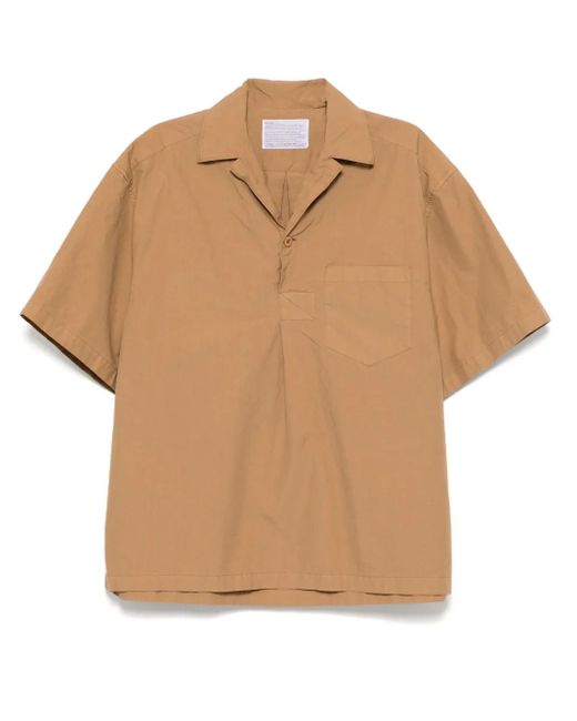 メンズ Kolor コットン シャツ Natural
