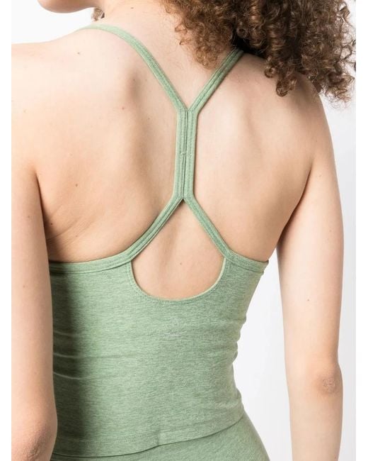Beyond Yoga Green Lost Your Mind Cropped Top