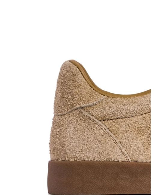 12 STOREEZ Brown Suede Lace-Up Sneakers