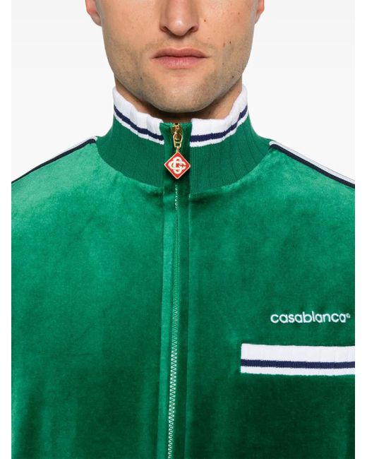Casablanca Green Velour Jacket for men