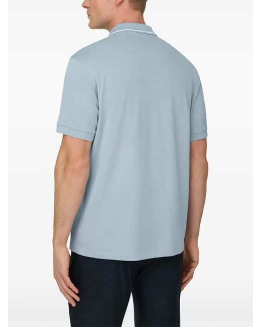 Boggi Blue Short-Sleeves Polo Shirt for men