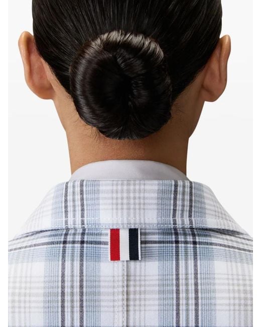 Thom Browne Blue Cotton Cropped Jacket