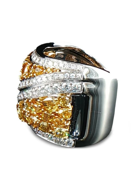 HYT Jewelry Metallic Cocktail Diamond Ring