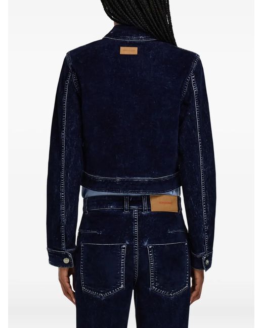 Ferragamo Blue Boxy Jacket