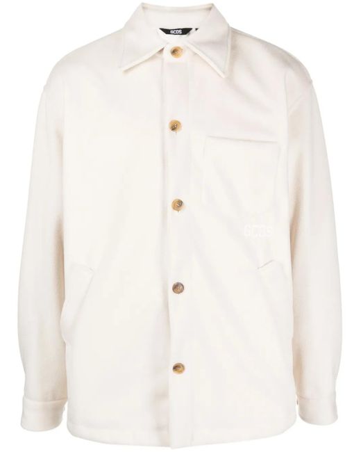 Gcds Natural Jacket With Embroidery for men