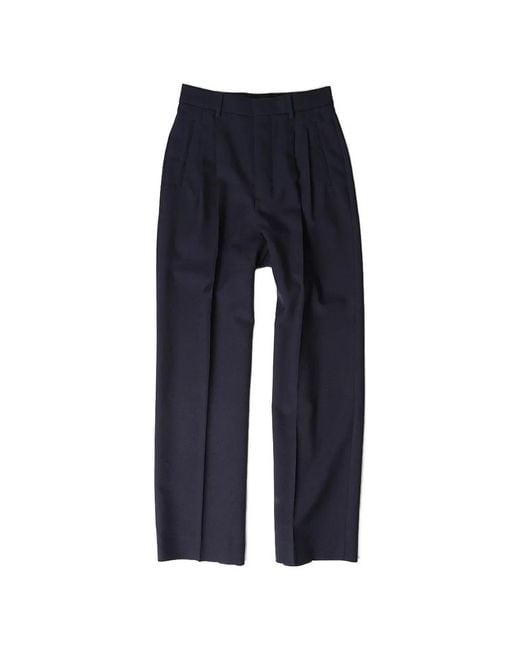 AMI Blue Tailored Trousers