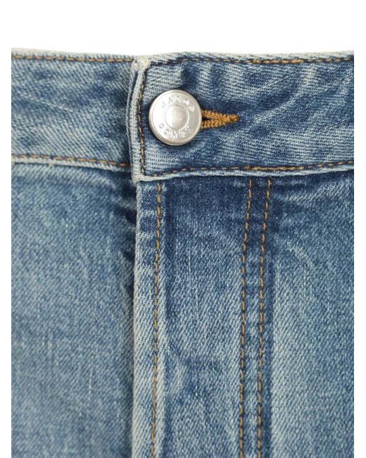 Jacob Cohen Blue Logo-Patch Jeans for men