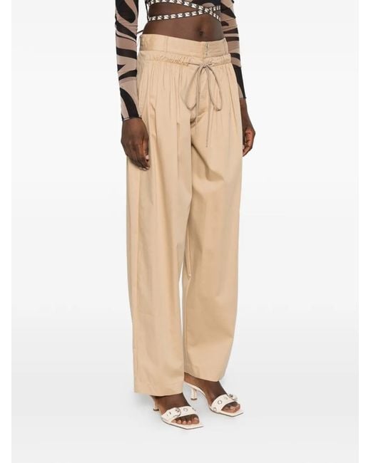 Aniye By White Drawstring Closure Trousers