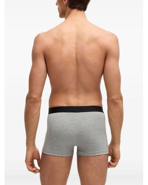 Boss Black Logo-Waistband Boxers (Pack Of Three) for men