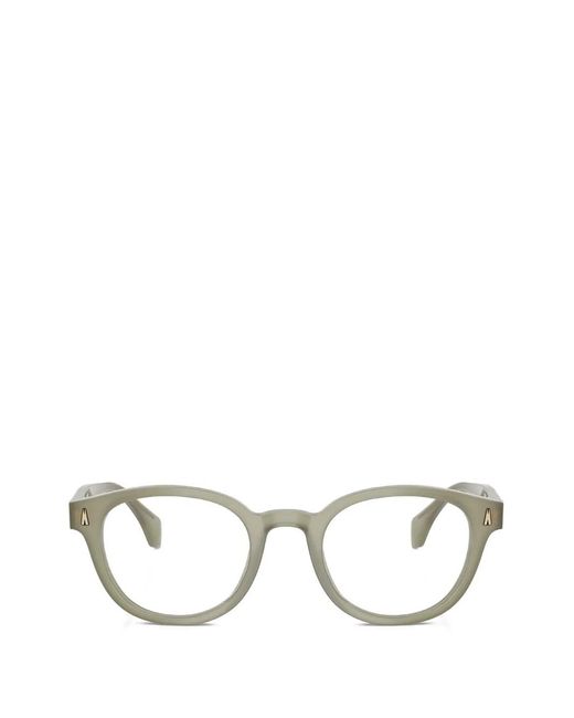 Moncler Gray Round-Frame Glasses