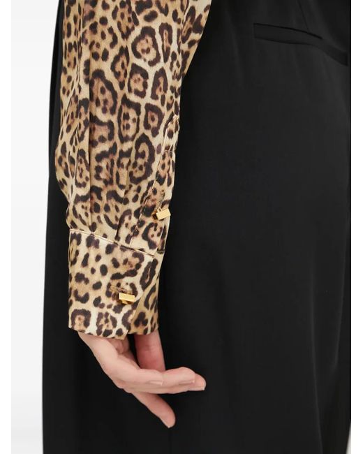 Guess Black Leopard-Print Shirt