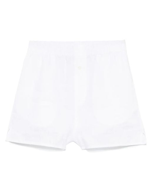Riviera リネン ショートパンツ White