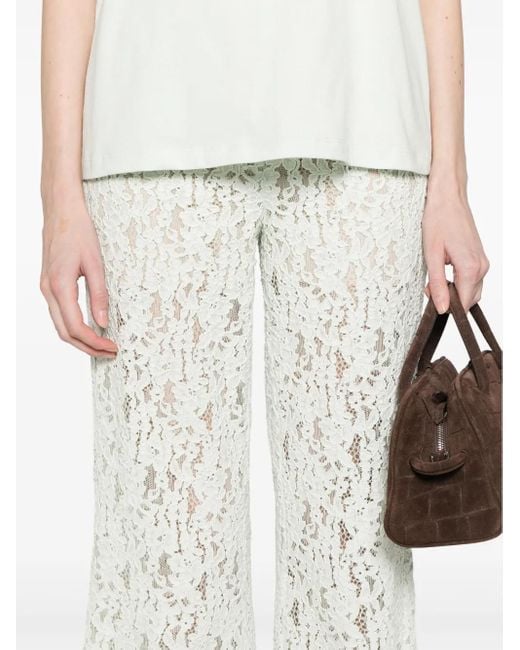 Twinset White Lace Trousers