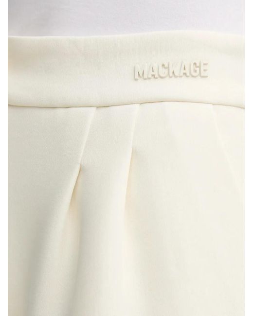 Mackage White Mariana Pleated Trousers