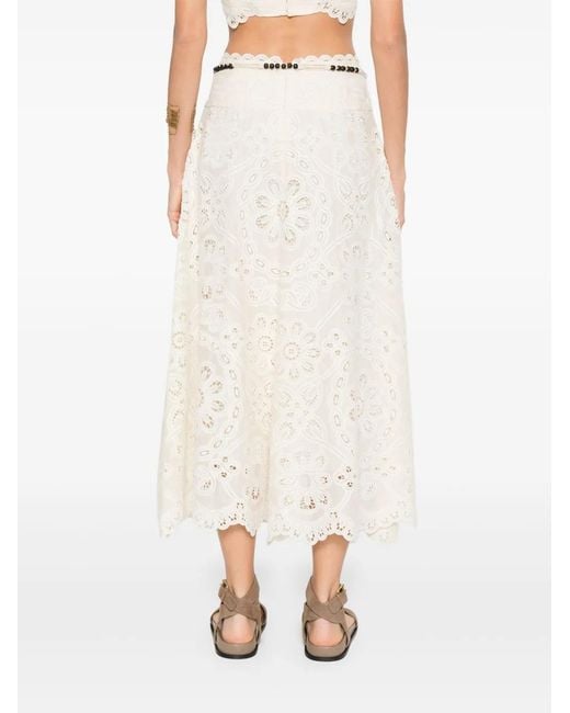 Zimmermann Natural 'Rhiannon' Skirt