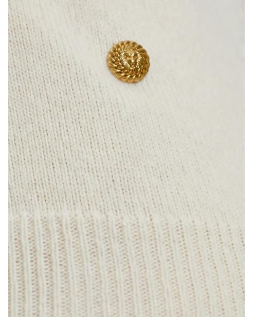 Balmain White Knitted Top