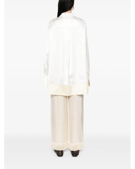 Totême White Soft Tuxedo Shirt