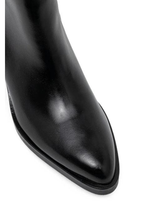 JONAK PARIS Black Dikinson Pointed-Toe Knee-High Boots