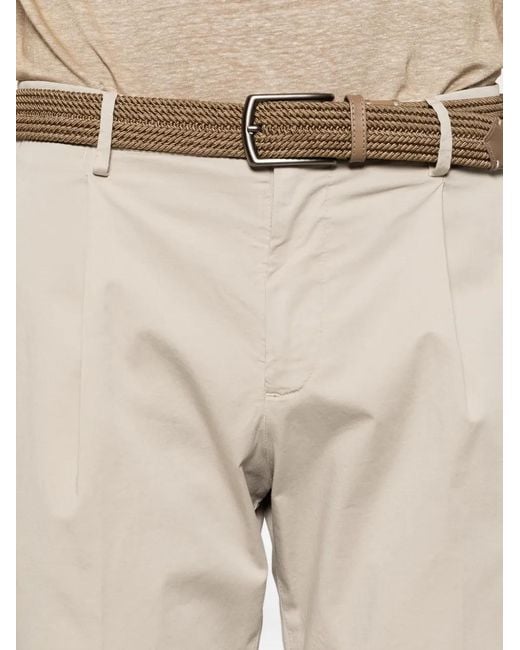 Briglia 1949 Natural Pleated-Design Trousers for men