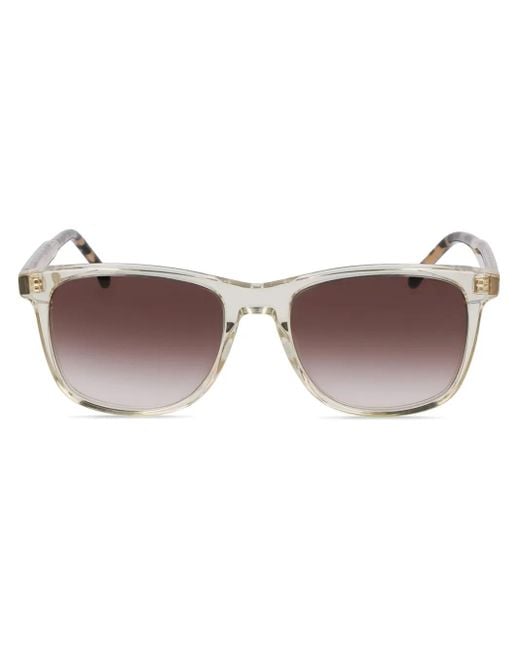 Paul Smith Brown Square-Frame Sunglasses