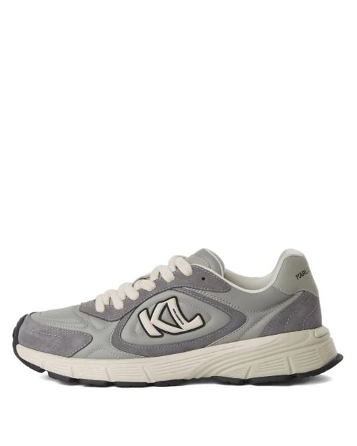 Karl Lagerfeld White Orion Sidetrim Sneakers for men