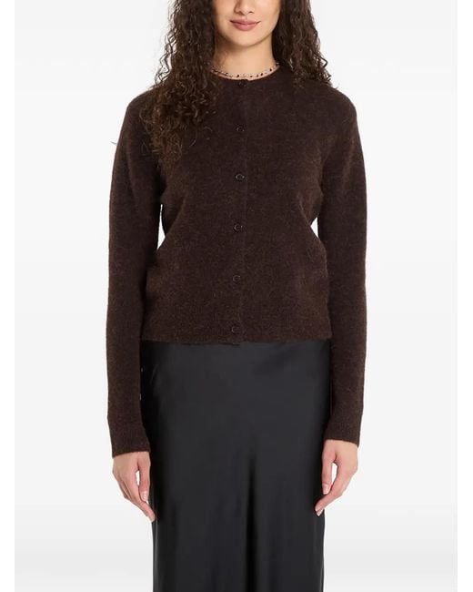 Samsøe & Samsøe Black Nor Button-Front Cardigan