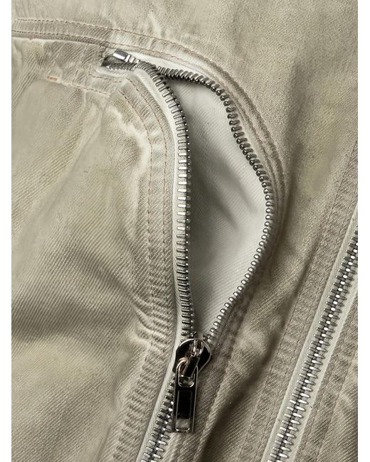 Rick Owens Natural Bauhaus Flight Bomber Jacket for men